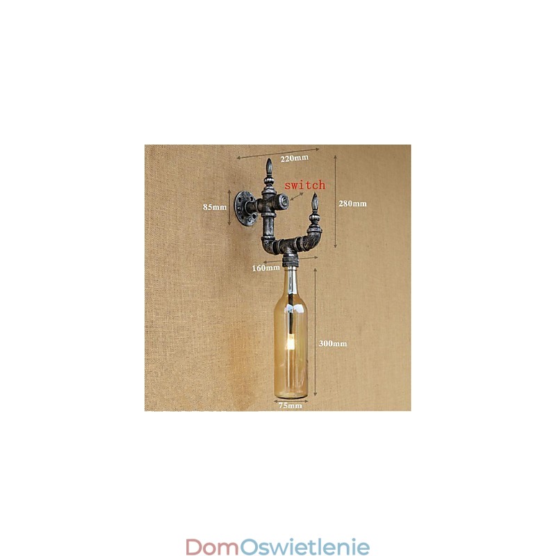 Rustykalny domek Silver Cecha dla kinkietów ściennych Ambient Light Kinkiet