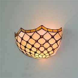 Retro Country Kinkiety Szklany Klosz Salon Sypialnia Restauracja Kawiarnia Bar Kinkiety Ścienne