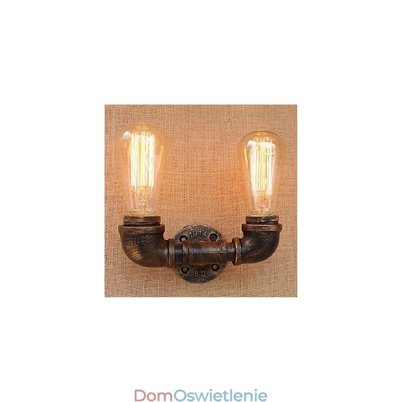 Nostalgia Prosta Fajka Wodna Dekoracyjna Mała Lampa Ścienna Lampa Ścienna