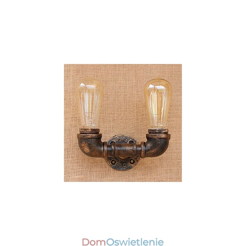 Nostalgia Prosta Fajka Wodna Dekoracyjna Mała Lampa Ścienna Lampa Ścienna