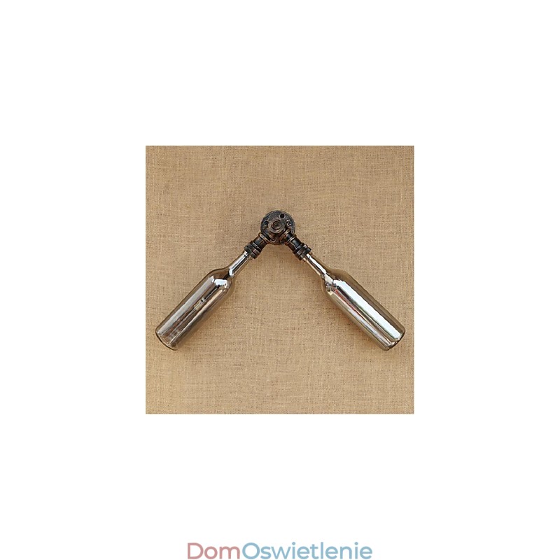 Retro American Village Creative Industry Wind Designer Water Bottle Kinkiet Ścienny Światło Szare