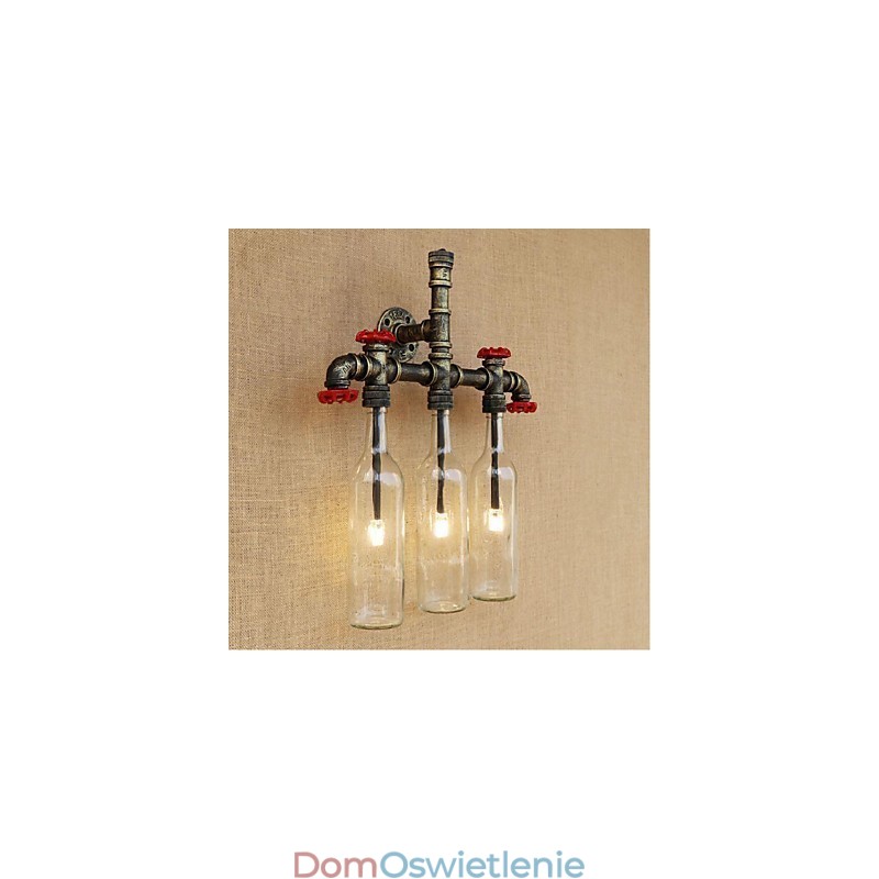 Retro Industrial Wind Switch Water Bottle Wall Lamp Wall Light