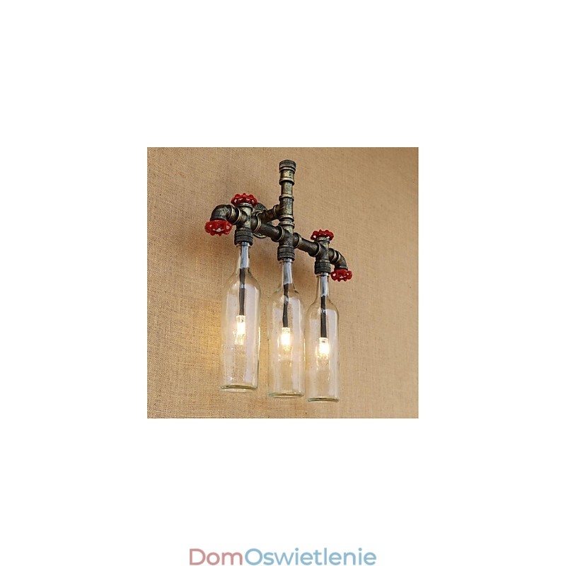 Retro Industrial Wind Switch Water Bottle Wall Lamp Wall Light