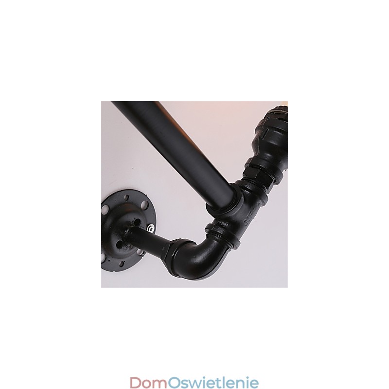 Vintage Industrial Pipe Wall Lights Black Creative Lights Restaurant Cafe Bar Decoration lighting With 2 Lights Painted Finish