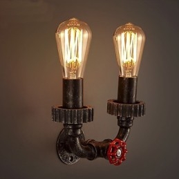 2 Heads Vintage Industrial Metalowe kinkiety Restauracja Kawiarnia Bar Dekoracja oświetlenie