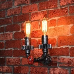 2 Heads Vintage Industrial Metalowe kinkiety Restauracja Kawiarnia Bar Dekoracja oświetlenie