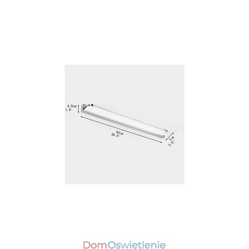 Oświetlenie łazienki w stylu mini nowoczesne współczesne metalowe