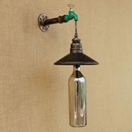 Żelazna rura Retro Bar Hotel Dekoracja Rura Butelka Lampa Ścienna