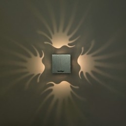 Nowoczesna, współczesna, galwanizowana cecha do kinkietów ściennych z oświetleniem otoczenia Wall LightV