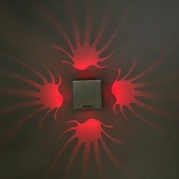 Nowoczesna, współczesna, galwanizowana cecha do kinkietów ściennych z oświetleniem otoczenia Wall LightV