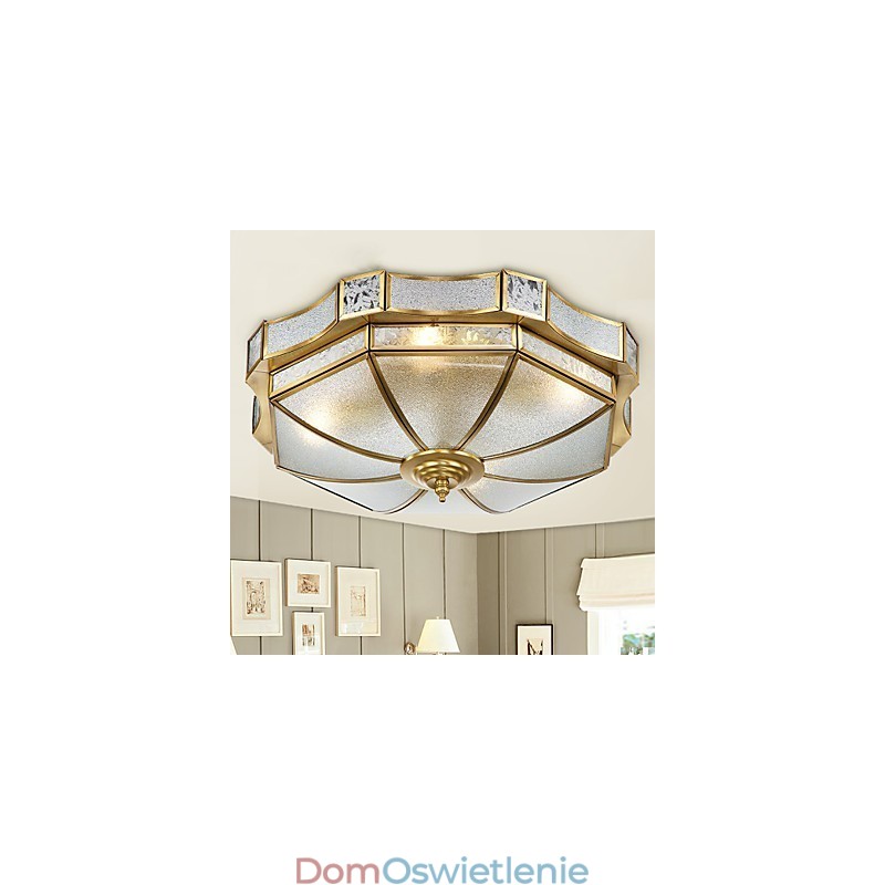 Nowoczesny współczesny dekoracyjny projekt miedziany sufitowy zestaw lamp