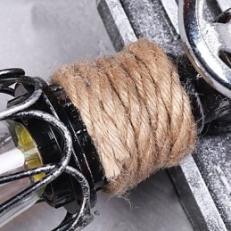 Vintage Industrial Wall Lights Drewno Łódź Kotwica Kształt Kreatywna Restauracja Kawiarnia Bar Dekoracja oświetlenie