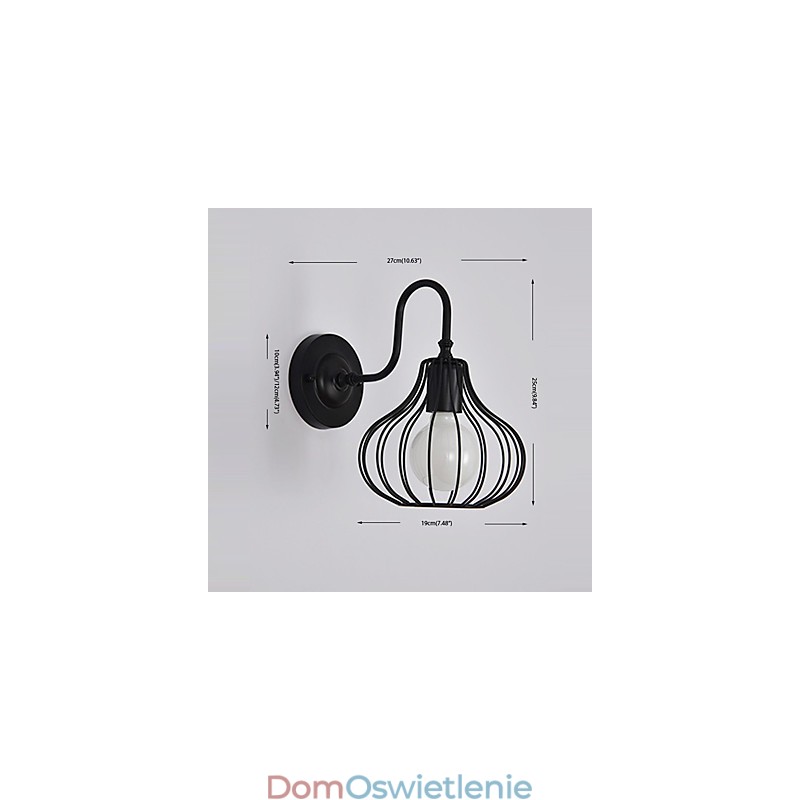 MaxTraditional Classic Rustic Lodge Painting Feature dla Mini Style Ambient Light Wall Sconces Wall Light