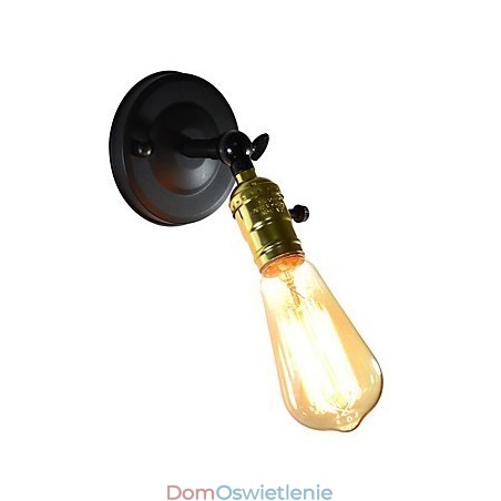 Żelazna lampa ścienna Czarna prosta lampa ścienna retro pojedyncza głowica dekoracyjna lampa ścienna w stylu europejskim Żelazna lampa ścienna Czarna prosta lampa ścienna retro pojedyncza głowica dekoracyjna lampa ścienna w stylu europejskim