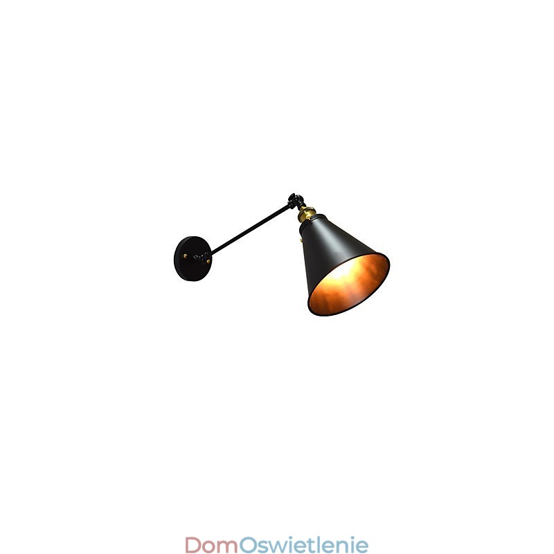 Buzz Paint pojedyncza ściana żelazna lampa ścienna głupia czarna lampa świetlna na ścianie