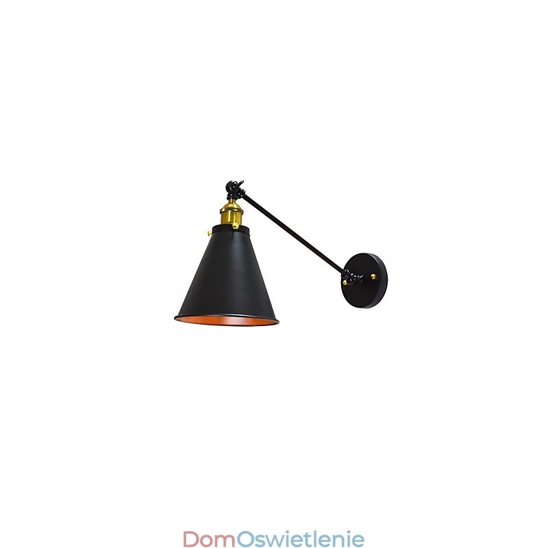 Buzz Paint pojedyncza ściana żelazna lampa ścienna głupia czarna lampa świetlna na ścianie