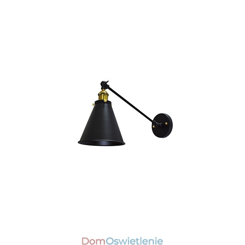 Buzz Paint pojedyncza ściana żelazna lampa ścienna głupia czarna lampa świetlna na ścianie