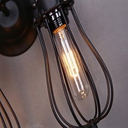 Tradycyjny Klasyczny Rustykalny Domek Wiejski Malowanie Cecha dla Kinkietów Ściennych Z Ramię Ruchomym Światła Ścienne