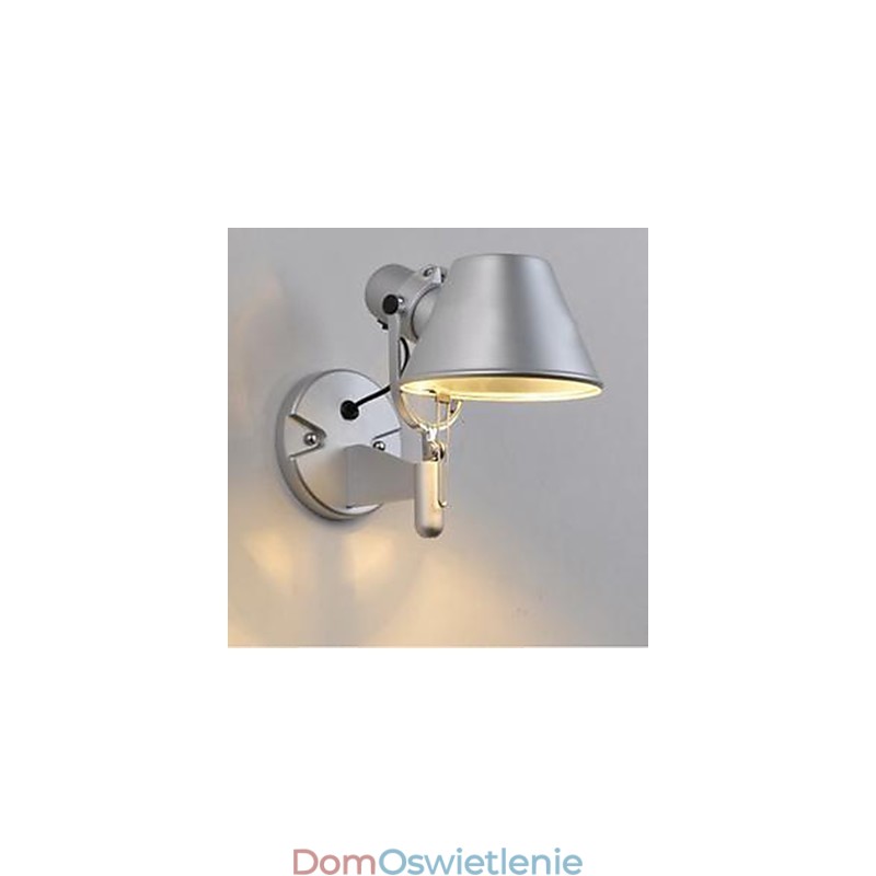 Nowoczesna współczesna srebrna cecha ochrony oczu, kinkiety ścienne z oświetleniem otoczenia, kinkiet