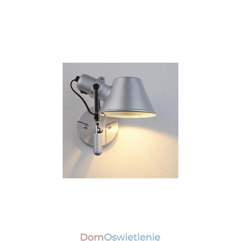 Nowoczesna współczesna srebrna cecha ochrony oczu, kinkiety ścienne z oświetleniem otoczenia, kinkiet