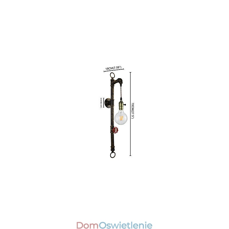 Kinkiet Kinkiety Ścienne Żelazo Ścienne Lampy Głupi Czarny Miecz Świetlny Lampa Na Ścianie