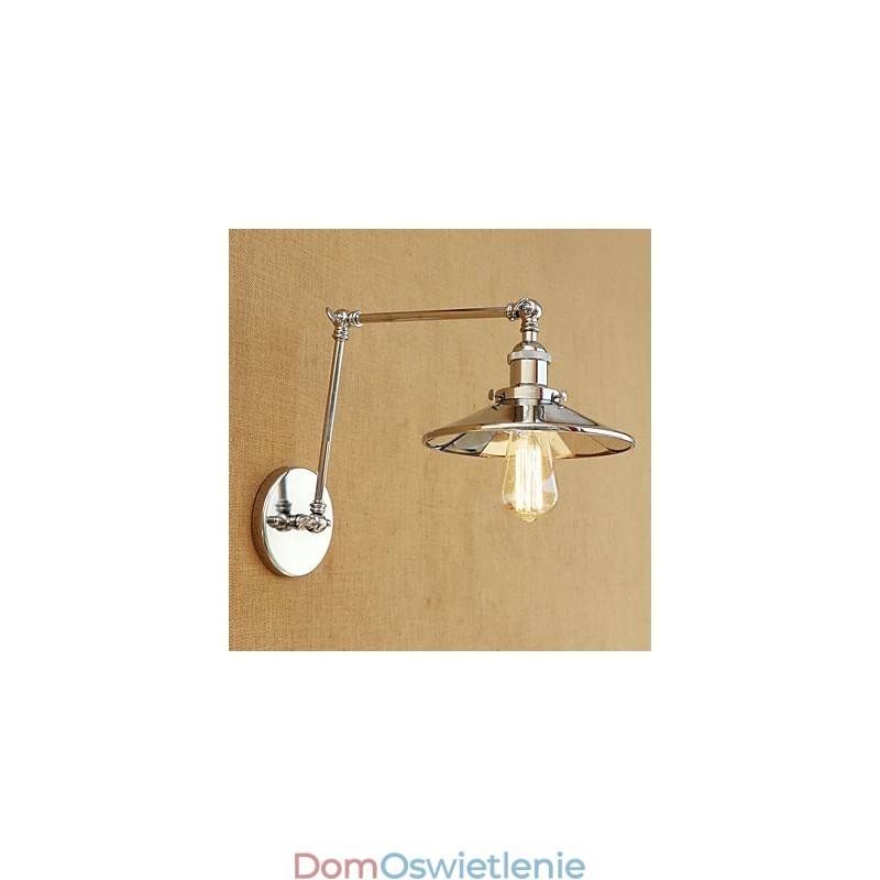 Rustykalny domek wiejski retro galwanizowany element do miniaturowego oświetlenia otoczenia z ramieniem obrotowym