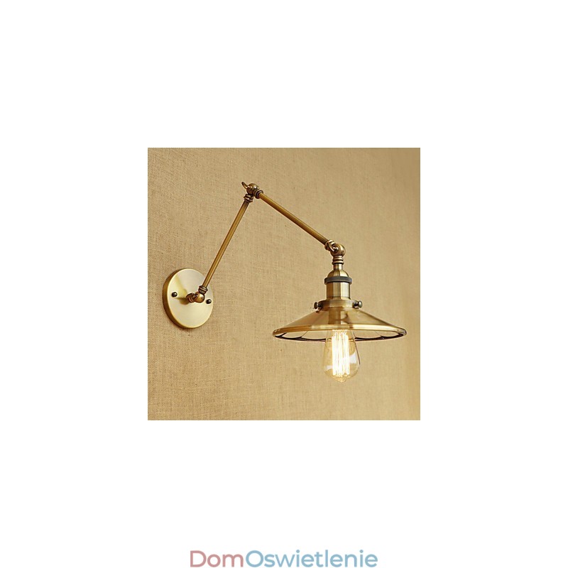 Rustykalny domek wiejski retro galwanizowany element do miniaturowego oświetlenia otoczenia z ramieniem obrotowym