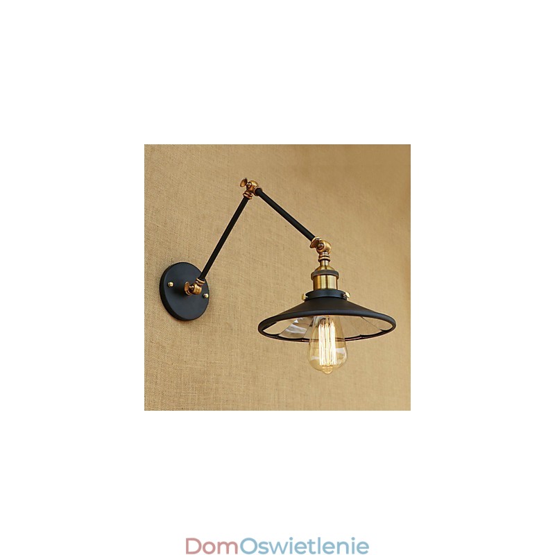 Rustykalny domek wiejski retro galwanizowany element do miniaturowego oświetlenia otoczenia z ramieniem obrotowym