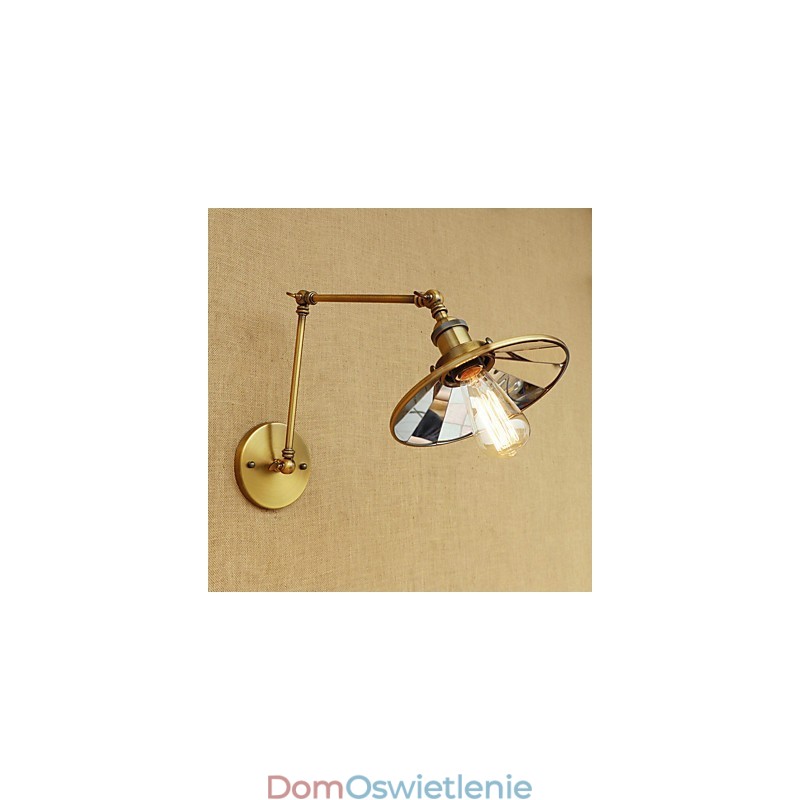 Rustykalny domek wiejski retro galwanizowany element do miniaturowego oświetlenia otoczenia z ramieniem obrotowym