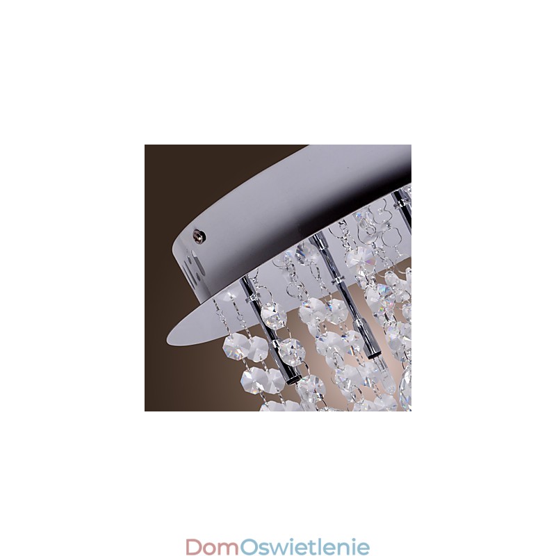 Nowoczesny współczesny kryształowy chromowany metalowy uchwyt ścienny