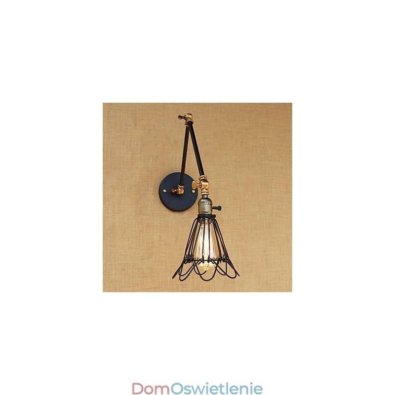 Rustykalny domek wiejski retro malowanie cecha dla miniaturowego stylu huśtawki z ramieniem obrotowym oświetlenie otoczenia huśtawka
