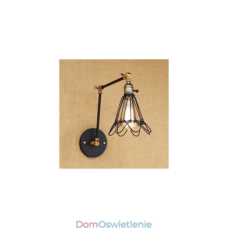Rustykalny domek wiejski retro malowanie cecha dla miniaturowego stylu huśtawki z ramieniem obrotowym oświetlenie otoczenia huśtawka