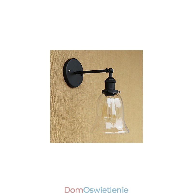 Wiejski retro galwanizowany element do miniaturowych kinkietów ściennych z ochroną oczu i światłem otoczenia
