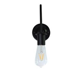 Kinkiety ścienne Żelazna lampa ścienna Głupia czarna lampa świetlna na ścianie