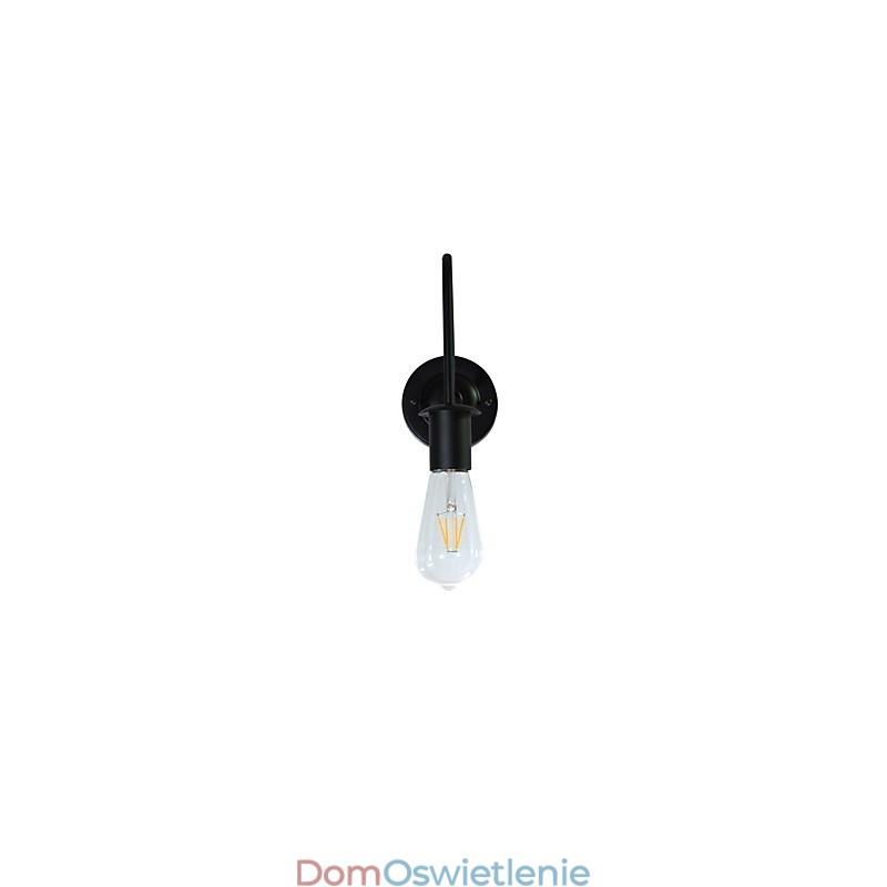 Kinkiety ścienne Żelazna lampa ścienna Głupia czarna lampa świetlna na ścianie