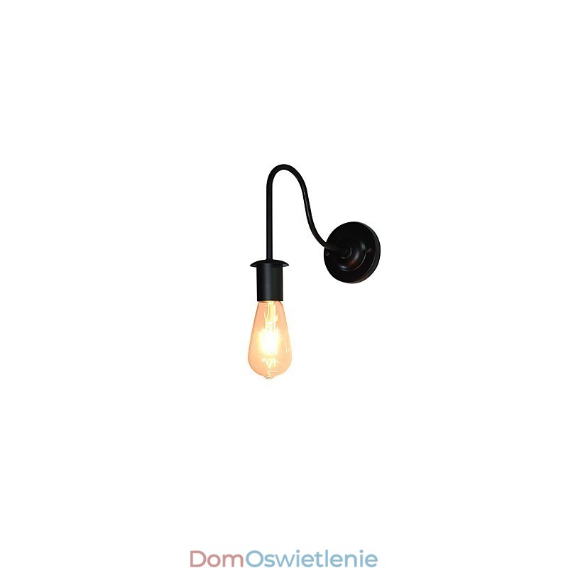 Kinkiety ścienne Żelazna lampa ścienna Głupia czarna lampa świetlna na ścianie