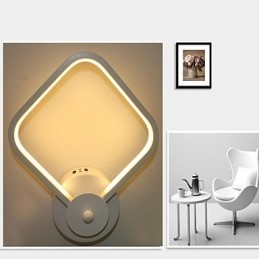 Prosta Nowoczesna Lampka Nocna Do Sypialni Lampa Ścienna Kreatywna Osobowość Schody Lampa Aluminiowa