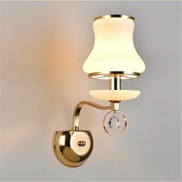 Nowoczesna, współczesna, galwanizowana cecha dla kryształowych, miniaturowych lamp ściennych chroniących oczy i zapewniających oświetlenie otoczenia