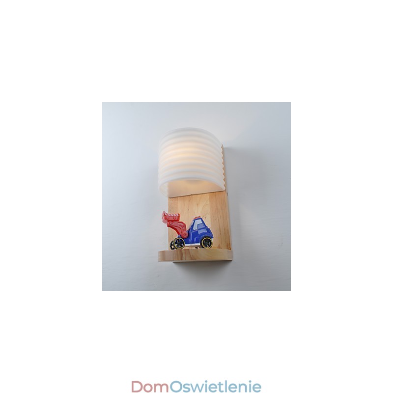 Prosta lampa ścienna, lampka nocna, biurko z kloszem szklanym i litego drewna do sypialni, komody, salonu, pokoju dziecięcego, akademika, stolika kawowego, biblioteczki