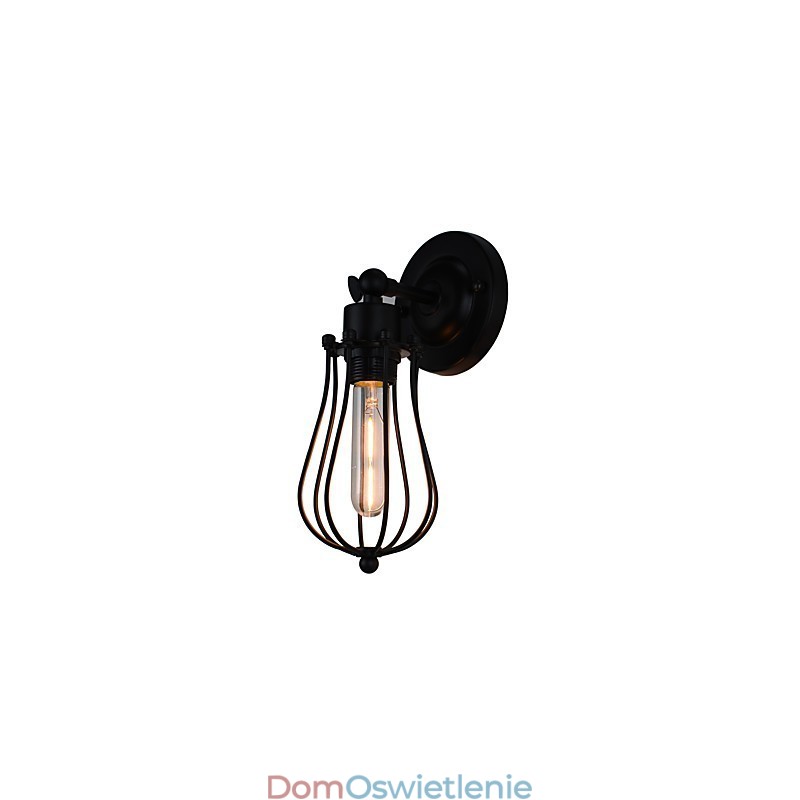 Malowana stalowa lampa ścienna Dumb Black American Coffee Decoration Retro lampa ścienna Lightsaber Lamp na ścianie