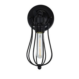 Malowana stalowa lampa ścienna Dumb Black American Coffee Decoration Retro lampa ścienna Lightsaber Lamp na ścianie