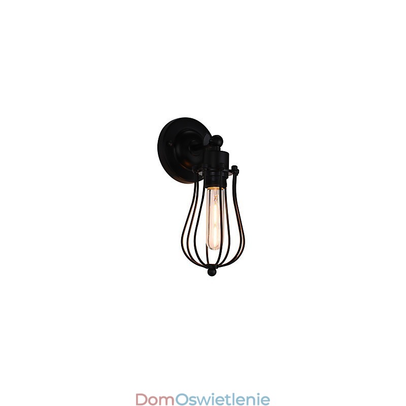 Malowana stalowa lampa ścienna Dumb Black American Coffee Decoration Retro lampa ścienna Lightsaber Lamp na ścianie
