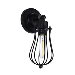 Malowana stalowa lampa ścienna Dumb Black American Coffee Decoration Retro lampa ścienna Lightsaber Lamp na ścianie