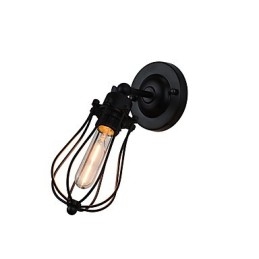 Malowana stalowa lampa ścienna Dumb Black American Coffee Decoration Retro lampa ścienna Lightsaber Lamp na ścianie