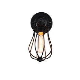 Malowana stalowa lampa ścienna Dumb Black American Coffee Decoration Retro lampa ścienna Lightsaber Lamp na ścianie
