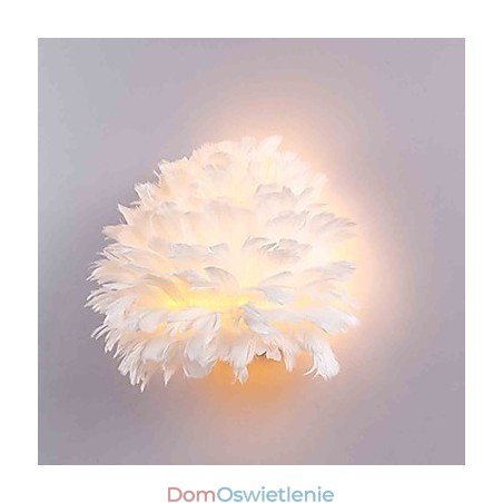 Lampy ścienne Feather Nowoczesne współczesne lampy ścienne do sypialni Hotelowe kinkiety ścienne E14