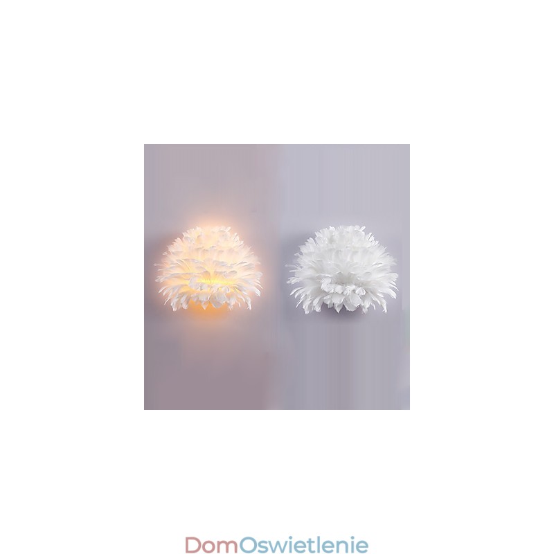 Lampy ścienne Feather Nowoczesne współczesne lampy ścienne do sypialni Hotelowe kinkiety ścienne E14