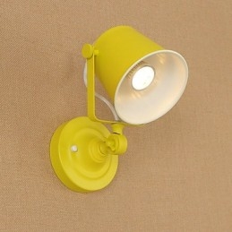 Malowana stalowa lampa ścienna Dumb Black American Coffee Decoration Retro lampa ścienna Lightsaber Lamp na ścianie