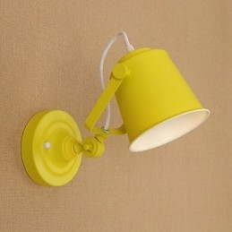 Malowana stalowa lampa ścienna Dumb Black American Coffee Decoration Retro lampa ścienna Lightsaber Lamp na ścianie