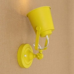 Malowana stalowa lampa ścienna Dumb Black American Coffee Decoration Retro lampa ścienna Lightsaber Lamp na ścianie
